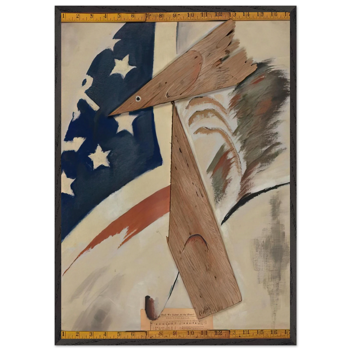 Portrait of Ralph Dusenberry - 1924 - Arthur Dove Framed Art Print – Black Wooden Frame - Default Title - -Framed Art Print