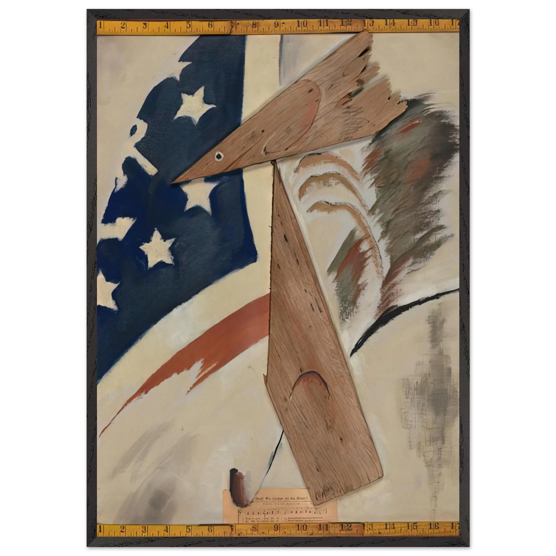 Portrait of Ralph Dusenberry - 1924 - Arthur Dove Framed Art Print – Black Wooden Frame - Default Title - -Framed Art Print