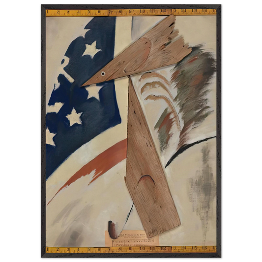 Portrait of Ralph Dusenberry - 1924 - Arthur Dove Framed Art Print – Black Wooden Frame - Default Title - -Framed Art Print