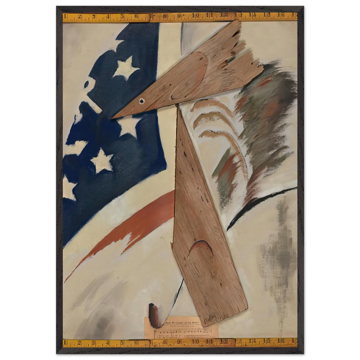 Portrait of Ralph Dusenberry - 1924 - Arthur Dove 70x100 cm / 28x40 inches Framed Art Print – Black Wooden Frame