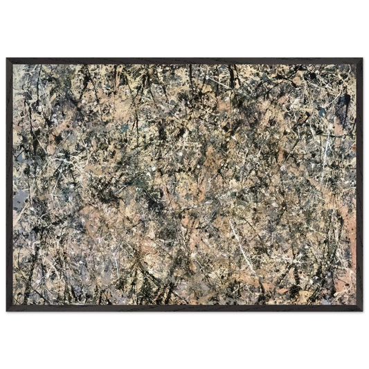 NUMBER 1 LAVENDER MIST 1950 1 - Jackson Pollock Framed Art Print – Black Wooden Frame - Default Title - -Framed Art Print