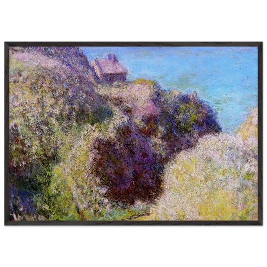 The Gorge at Varengeville Late Afternoon - claude monet Framed Art Print – Black Wooden Frame - Default Title - -Framed Art Print
