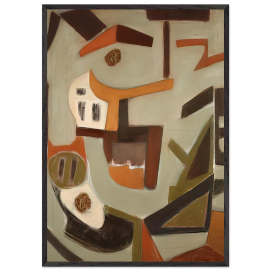 Joyous - 2006 United States - Will Barnet Framed Art Print – Black Wooden Frame - Default Title - -Framed Art Print