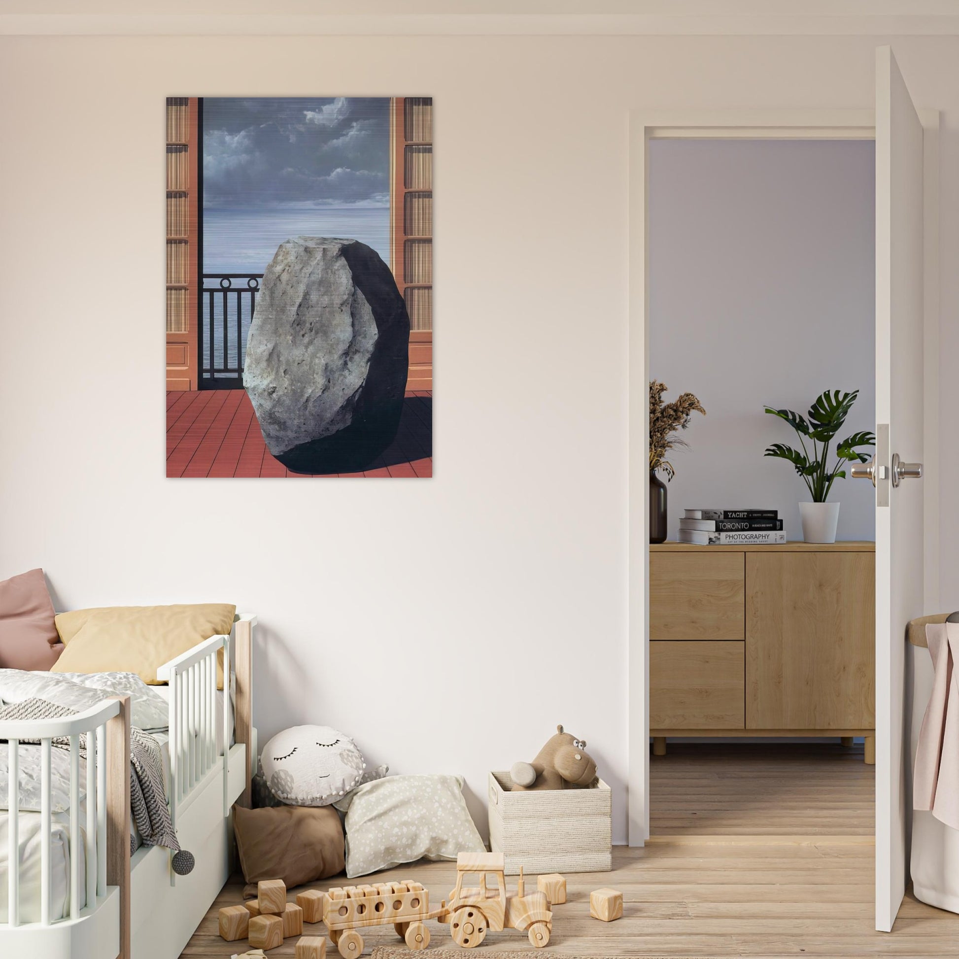 INVISIBLE WORLD 1954 - Rene Magritte Brushed Aluminum Print - 70x100 cm / 28x40 inches | Rene Magritte Aluminum Print | Rene Magritte Prints