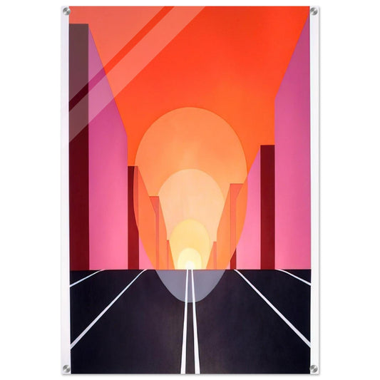 Highway - 1979 - Clarence Holbrook Carter Acrylic Print - 70x100 cm / 28x40″ inches | Clarence Holbrook Carter Wall Art | Clarence Holbrook Carter Prints