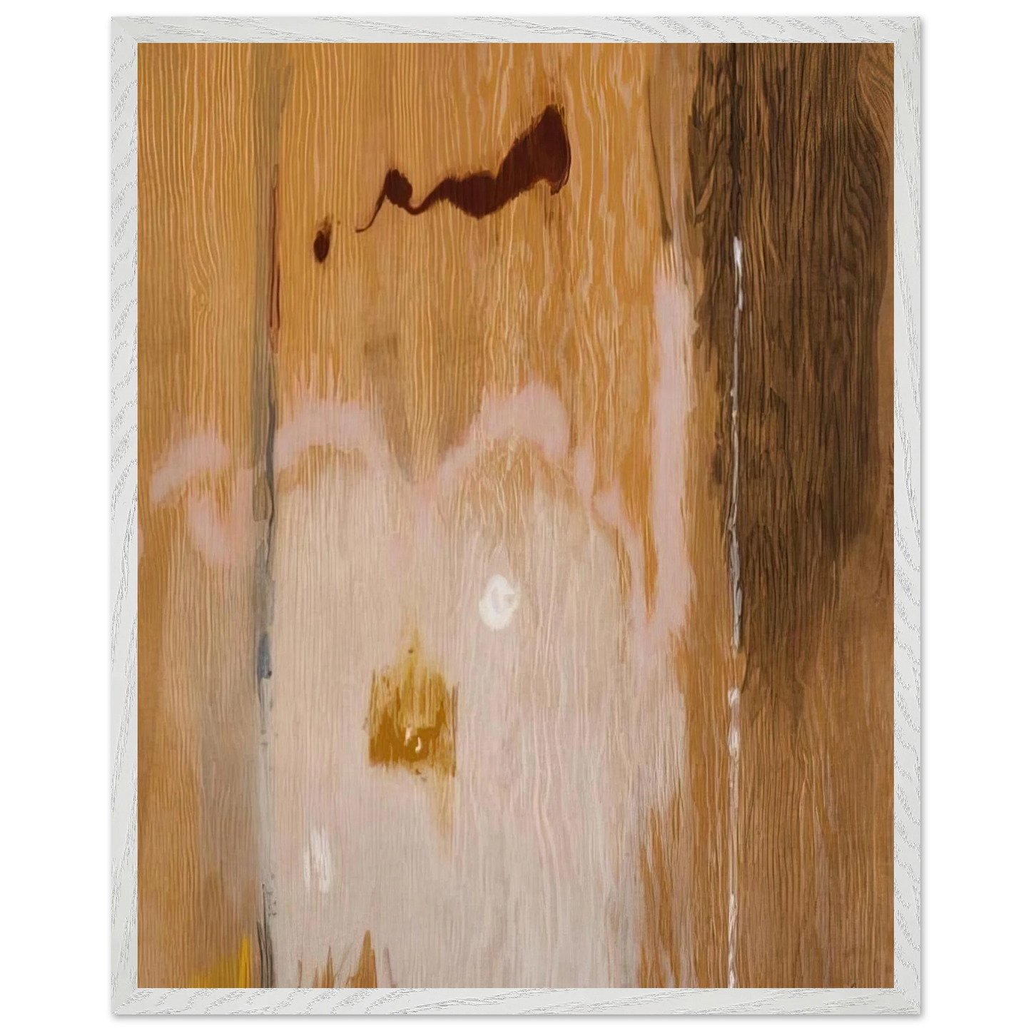 Helen Frankenthaler - Tales of Genji VI - 1998 Wall art - A1 (59.4 x 84.1  cm) - Premium Wooden Framed Poster With Fine Art Paper - White frame