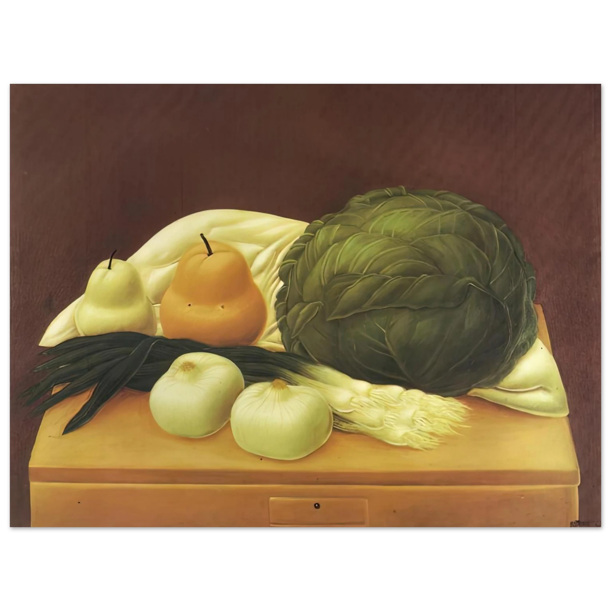 Fernando Botero - KITCHEN TABLE Fine Art Poster - Default Title