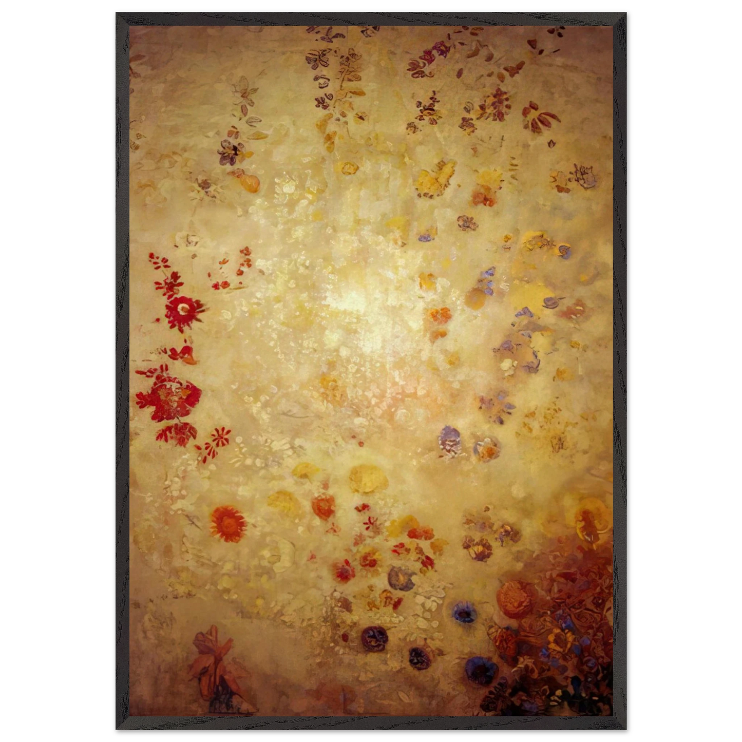 DECORATIVE PANEL 1 - Odilon Redon Framed Art Print – Black Wooden Frame - Default Title - -Framed Art Print