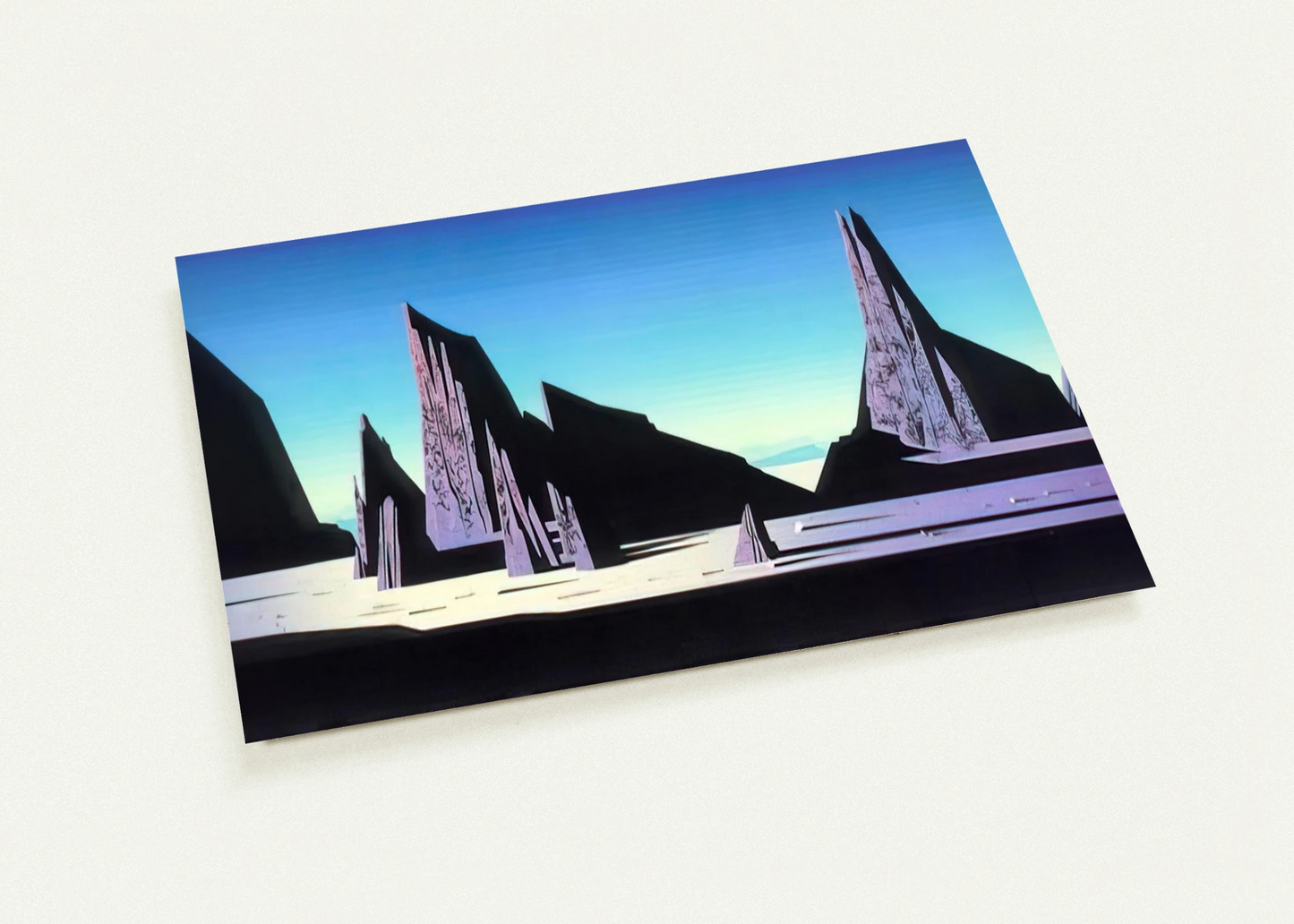 Desert Rocks By Eyvind Earle Pack of 10 Post Cards | Eyvind Earle Post Cards | A6 (10.5 x 14.8 cm) - 4.1 x 5.8 inches