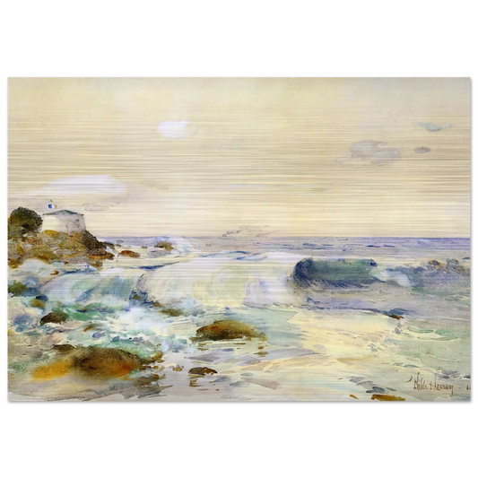 On the Brittany Coast - Childe Hassam Brushed Aluminum Print - 70x100 cm / 28x40 inches | Childe Hassam Aluminum Print | Childe Hassam Prints