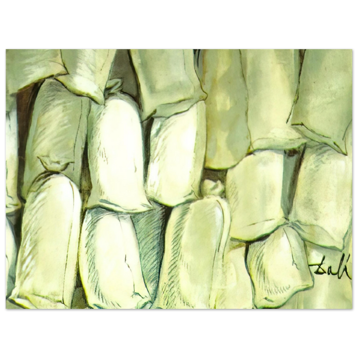 Salvador Dali - SET DESIGN FOR THE BALLET LOS SACOS DEL MOLINERO 3  75x100 cm / 30x40inches Fine Art Poster