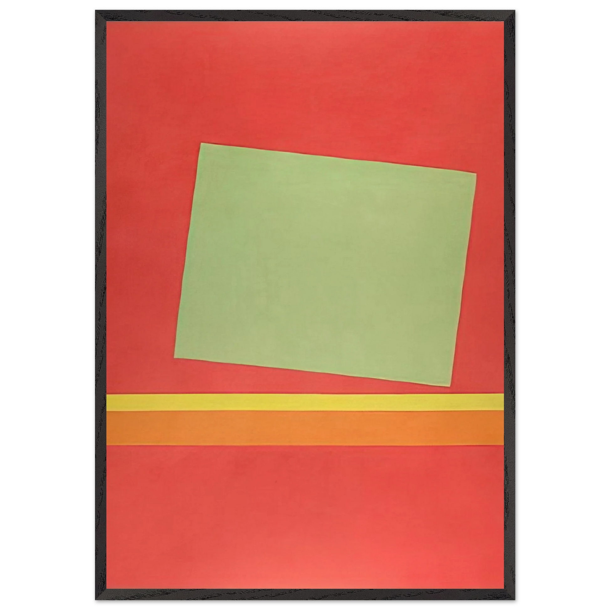 Homage to Milton Avery - Sun-Box III - 1969 - Theodoros Stamos Framed Art Print – Black Wooden Frame - Default Title - -Framed Art Print