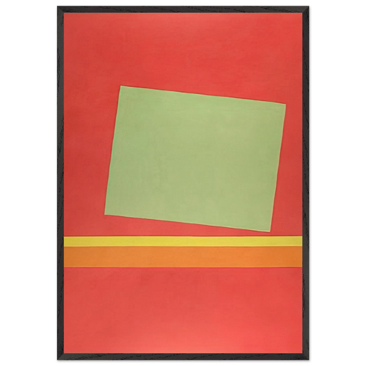 Homage to Milton Avery - Sun-Box III - 1969 - Theodoros Stamos Framed Art Print – Black Wooden Frame - Default Title - -Framed Art Print