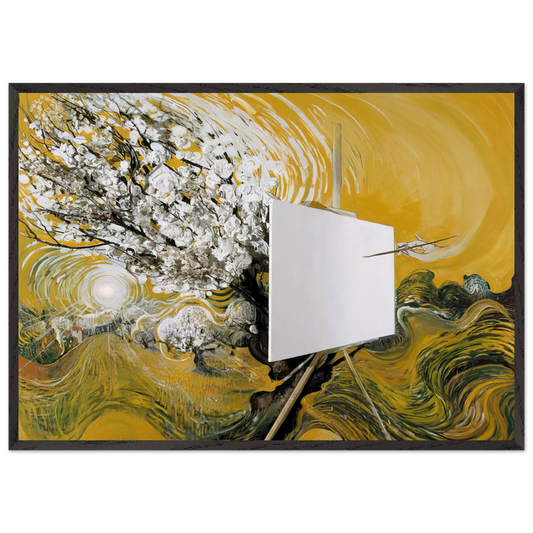 The Blossom Tree - 1982 - Brett Whiteley Framed Art Print – Black Wooden Frame - Default Title - -Framed Art Print