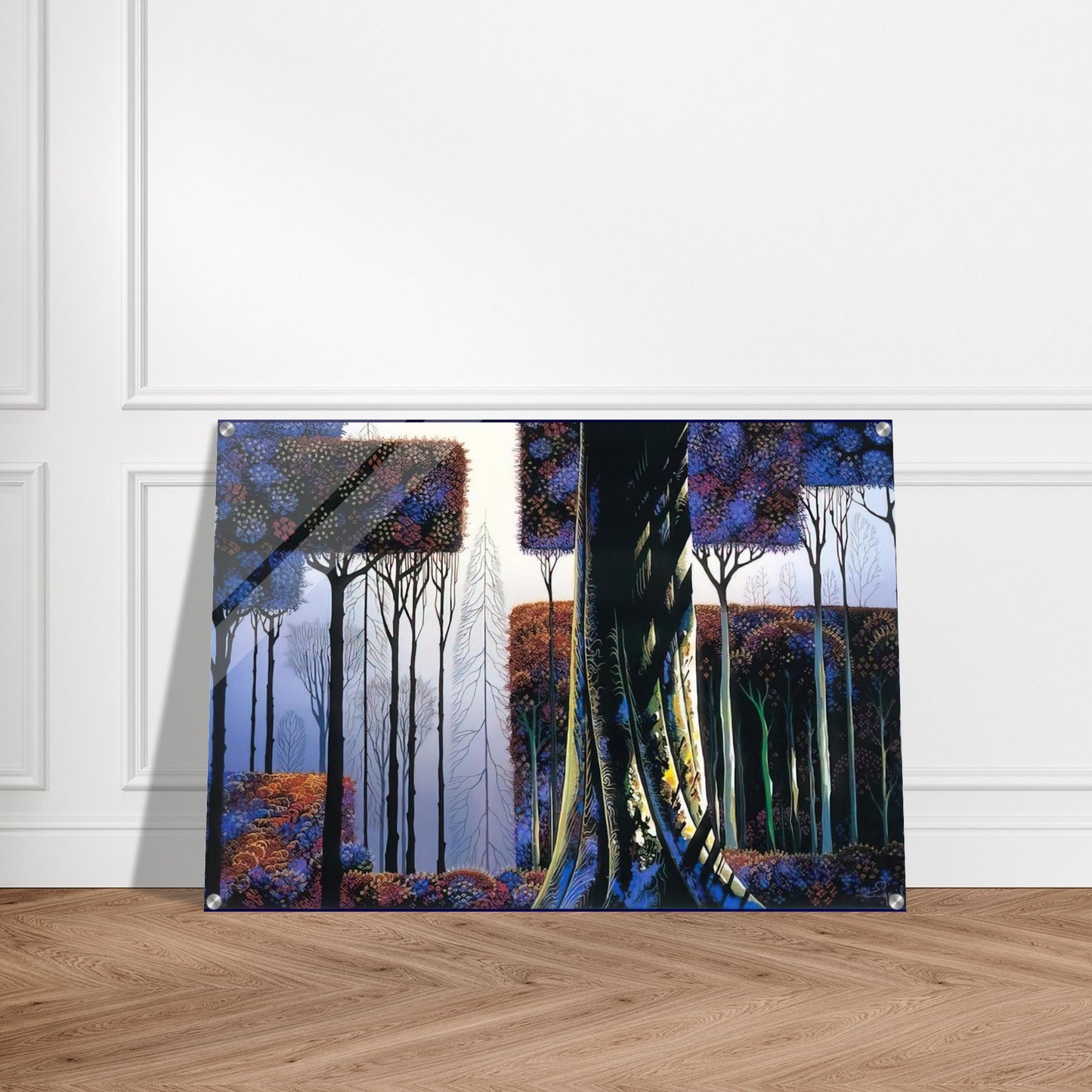 Ancient Forest - Eyvind Earle Acrylic Print - 70x100 cm / 28x40″ inches | Eyvind Earle Wall Art | Eyvind Earle Prints