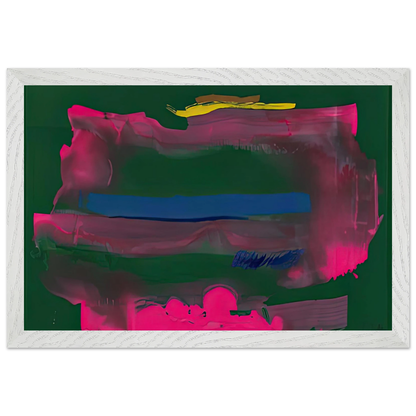 Helen Frankenthaler - Reef, 1991- Wall Art - 30x40 cm / 12x16 inches - Premium Wooden Framed Poster With Fine Art Paper - Black frame