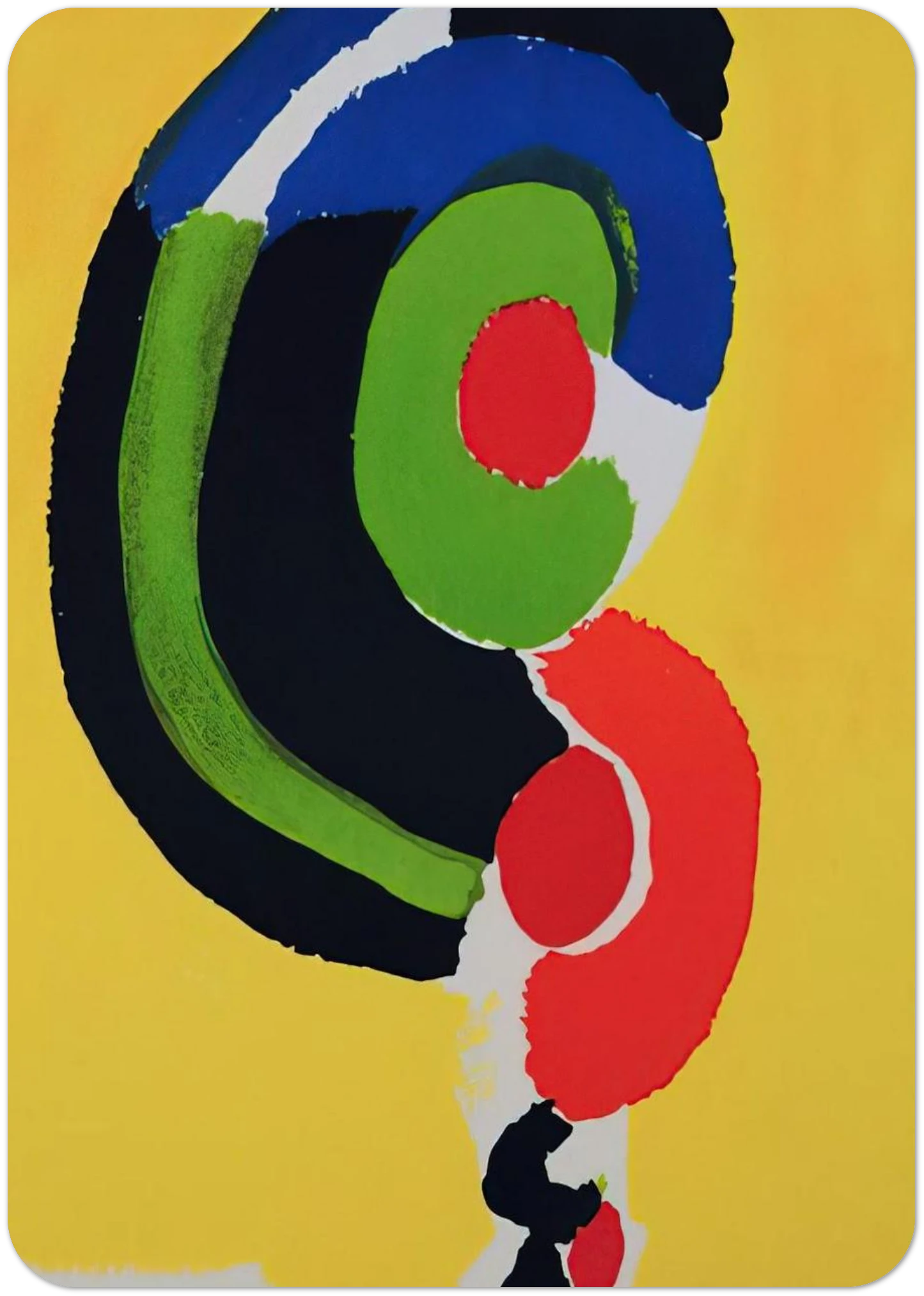 COMPOSITION FOR XXE SIECLE By Sonia Delaunay Pack of 10 Post Cards | Sonia Delaunay Post Cards | A6 (10.5 x 14.8 cm) - 4.1 x 5.8 inches