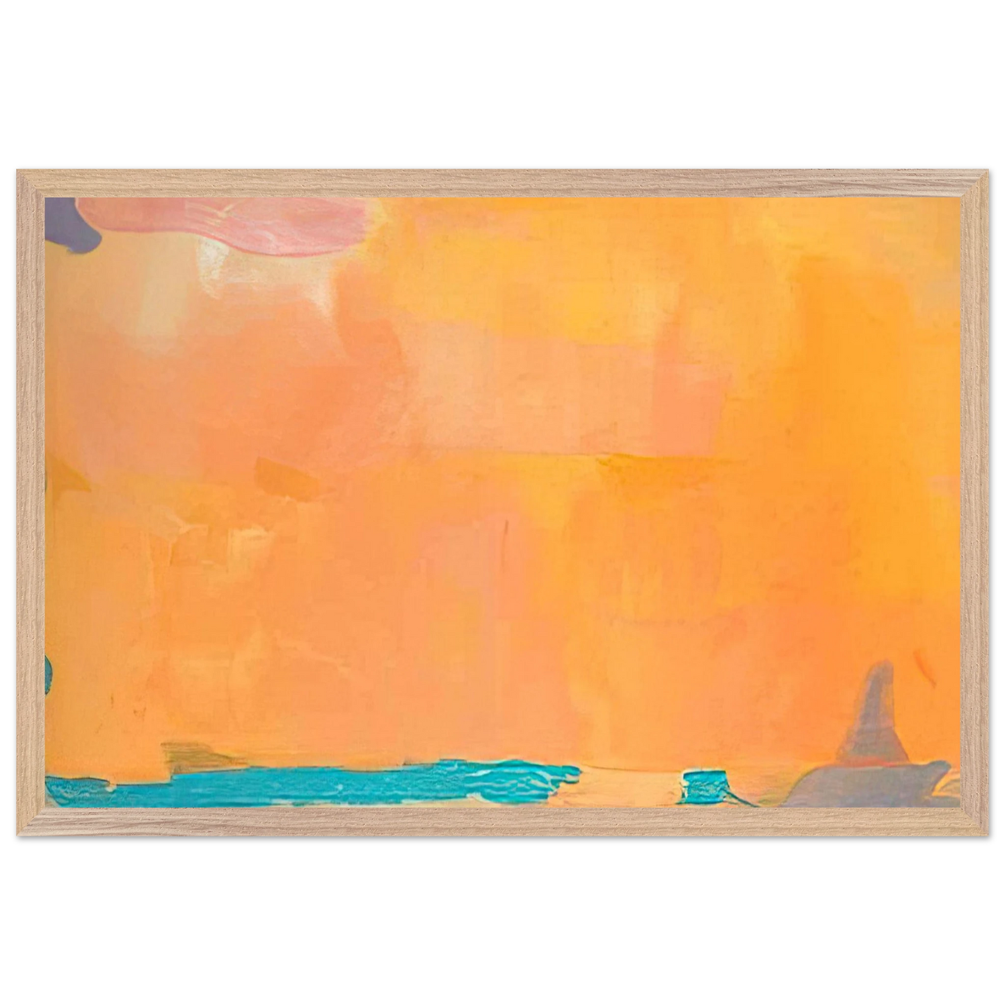 Helen Frankenthaler - Royal Fireworks - 1975 Wall art - A3 (29.7 x 42  cm) - Premium Wooden Framed Poster With Fine Art Paper - White frame