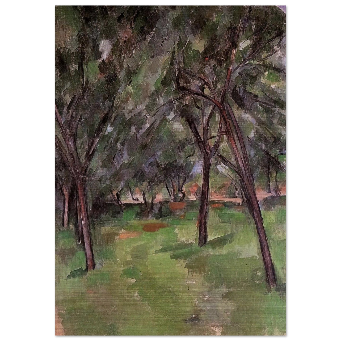 A Close - Paul Cézanne Brushed Aluminum Print - 70x100 cm / 28x40 inches | Paul Cézanne Aluminum Print | Paul Cézanne Prints