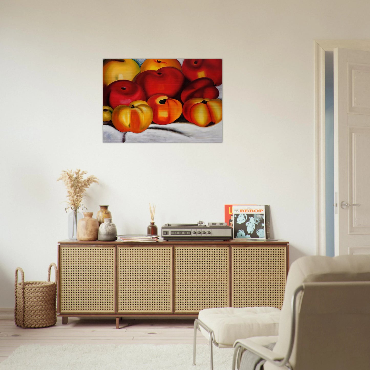 Apple Family II - Georgia O'Keeffe Brushed Aluminum Print - 70x100 cm / 28x40 inches | Georgia O'Keeffe Aluminum Print | Georgia O'Keeffe Prints