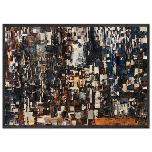 Danse - Tachisme - Maria Helena Vieira da Silva Framed Art Print – Black Wooden Frame - Default Title - -Framed Art Print