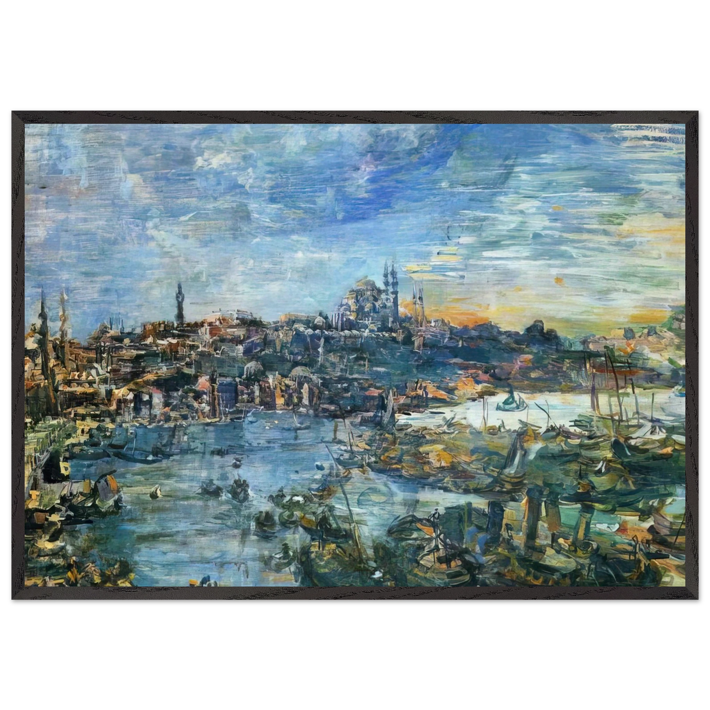 NOTDETECTED235883 - OSKAR KOKOSCHKA Framed Art Print – Black Wooden Frame - Default Title - -Framed Art Print