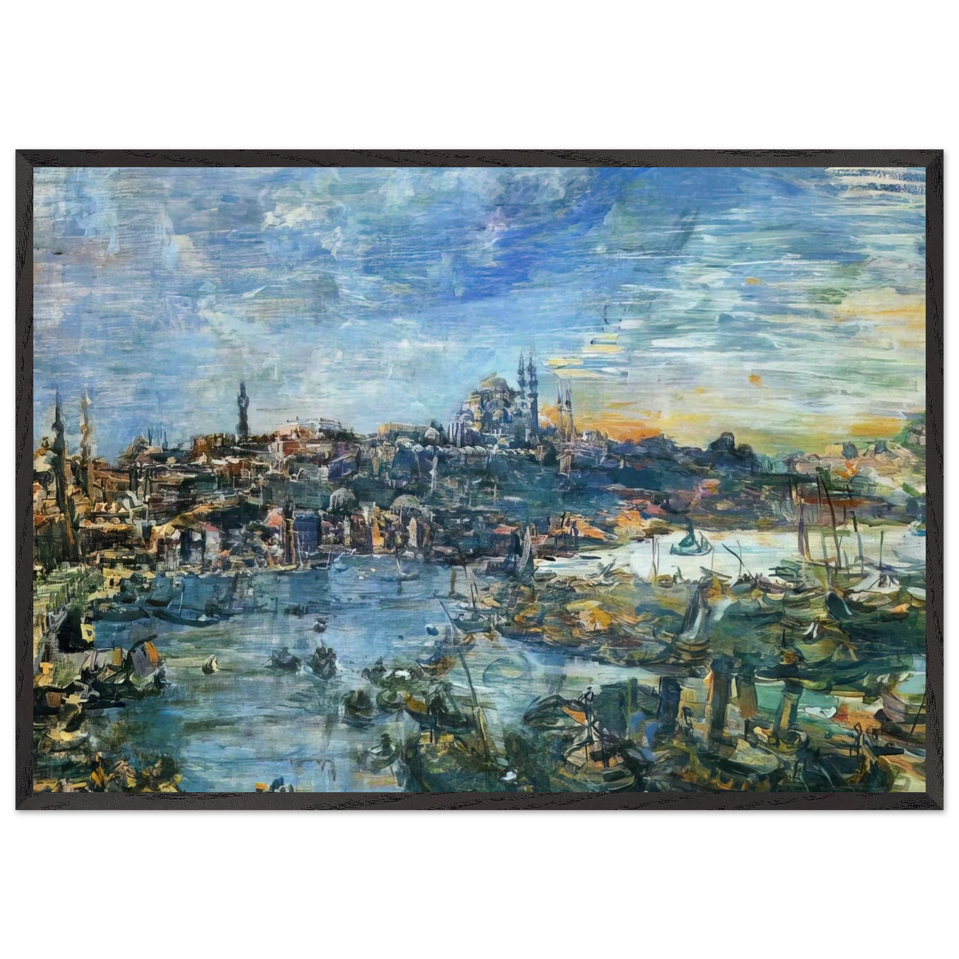 NOTDETECTED235883 - OSKAR KOKOSCHKA Framed Art Print – Black Wooden Frame - Default Title - -Framed Art Print