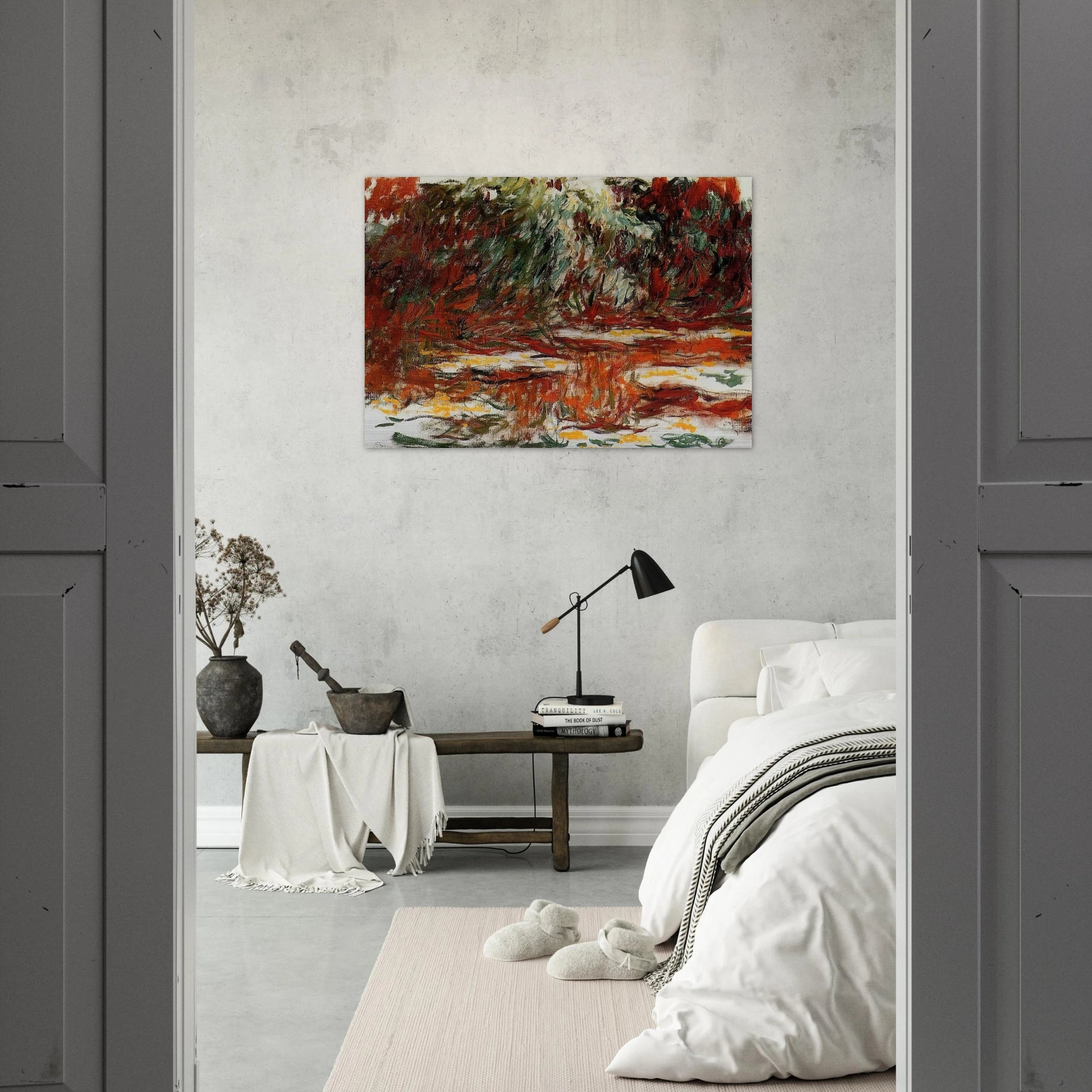 Water Lily Pond - claude monet Brushed Aluminum Print - 70x100 cm / 28x40 inches | claude monet Aluminum Print | claude monet Prints