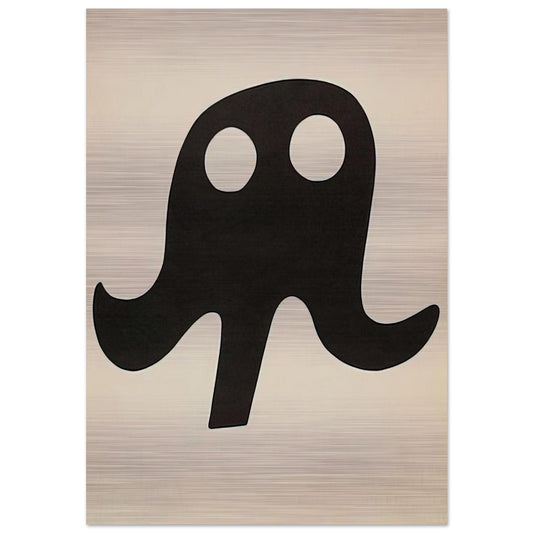 Mustache Hat - Jean Arp Brushed Aluminum Print - 70x100 cm / 28x40 inches | Jean Arp Aluminum Print | Jean Arp Prints