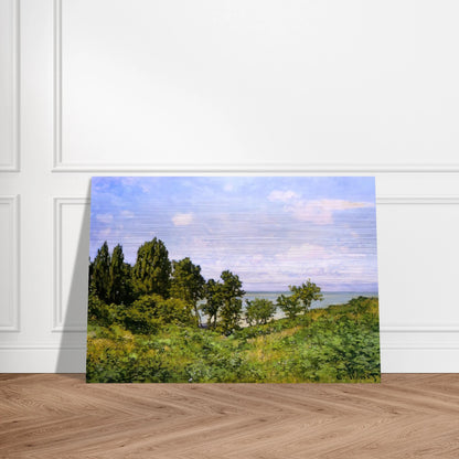 By the Sea - claude monet Brushed Aluminum Print - 70x100 cm / 28x40 inches | claude monet Aluminum Print | claude monet Prints