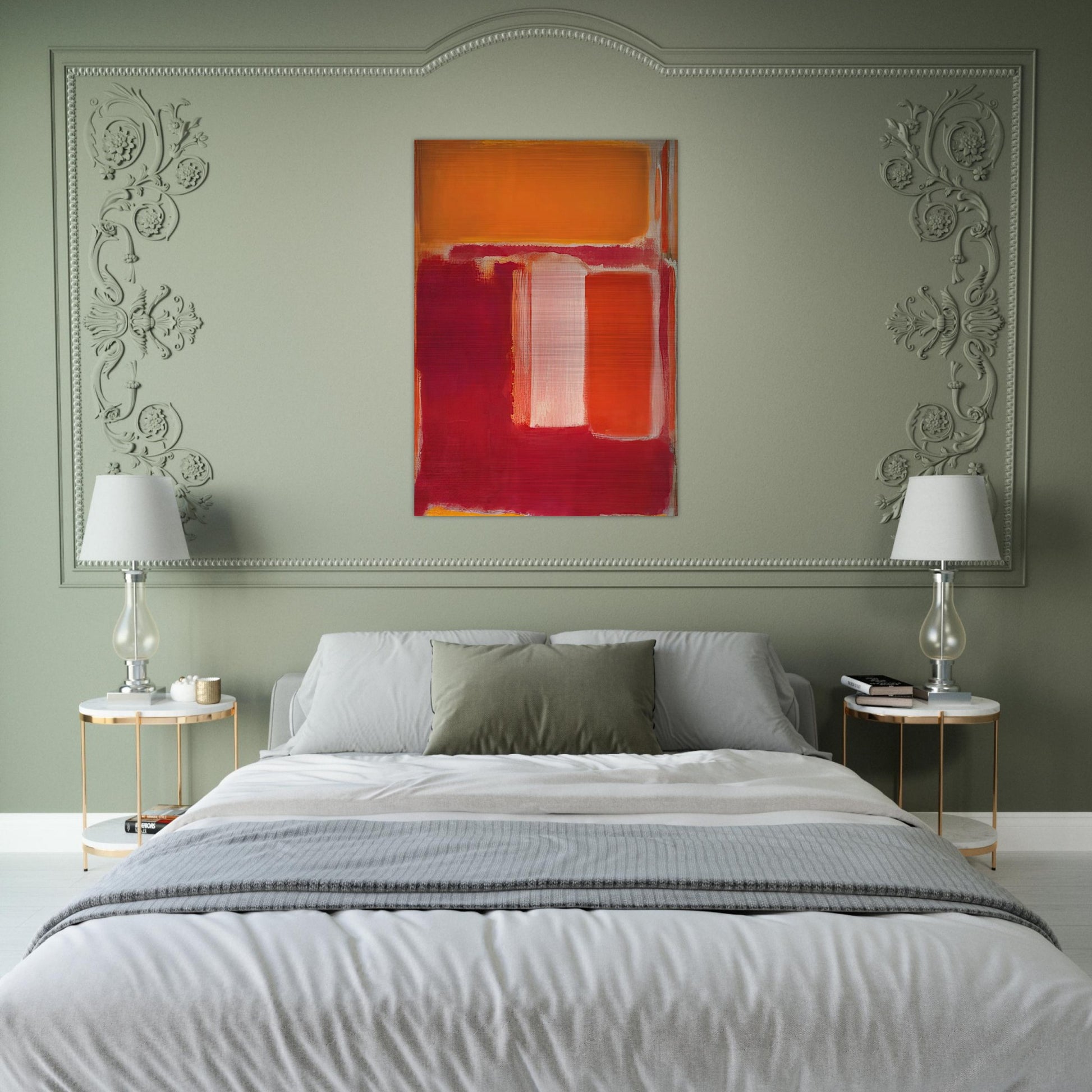 Yellow, Cherry, Orange - 1947 - Mark Rothko Brushed Aluminum Print - 70x100 cm / 28x40 inches | Mark Rothko Aluminum Print | Mark Rothko Prints