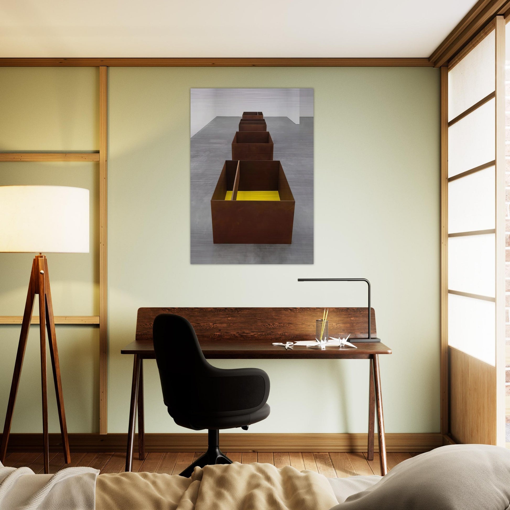 Untitled JUDDO0511-JUDDO0514 - 1989 - Donald Judd Brushed Aluminum Print - 70x100 cm / 28x40 inches | Donald Judd Aluminum Print | Donald Judd Prints