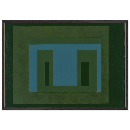 VARIANT ADOBE 1962 - Josef Albers Framed Art Print – Black Wooden Frame - Default Title - -Framed Art Print