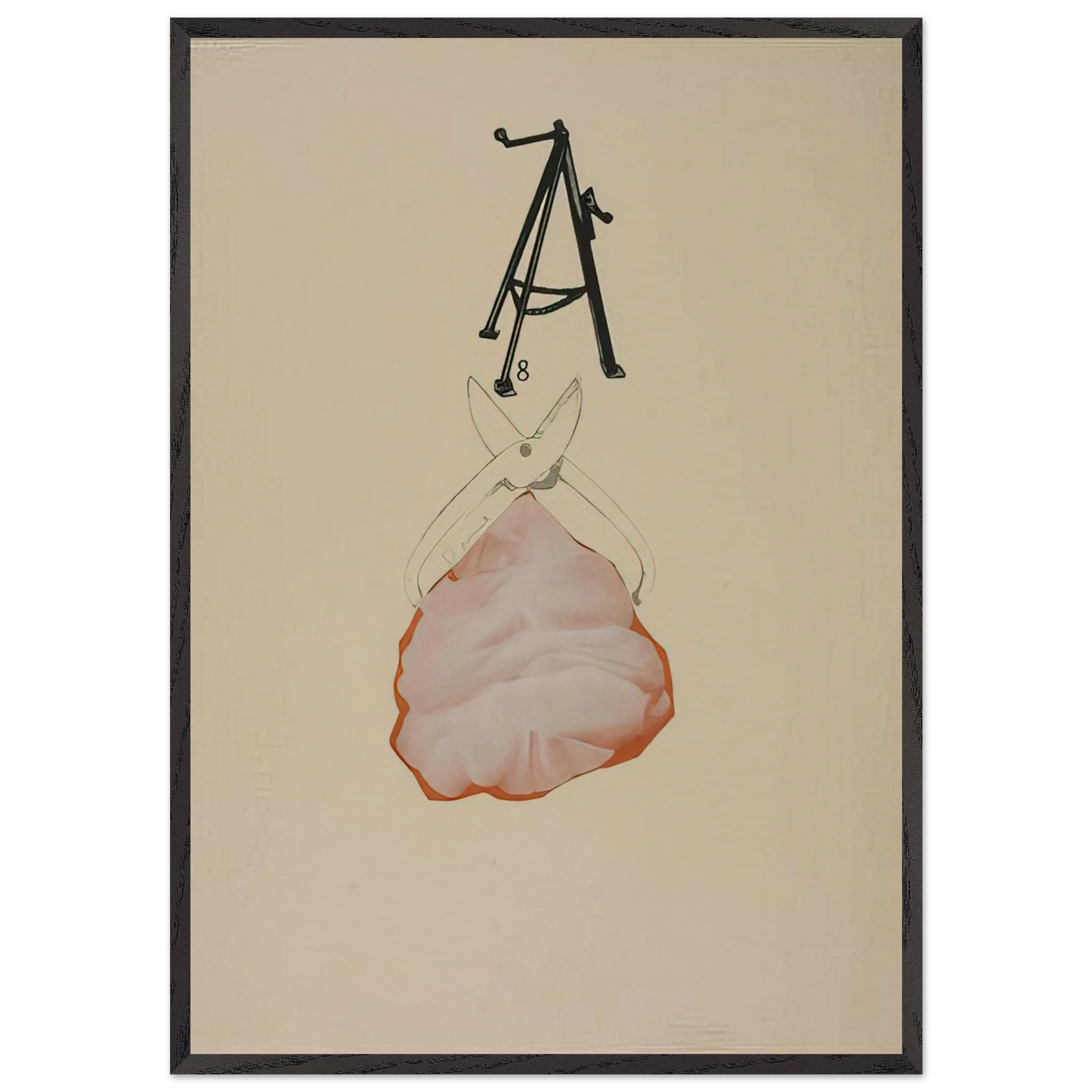 TOOL BOX 2 1966 - Jim Dine Framed Art Print – Black Wooden Frame - Default Title - -Framed Art Print