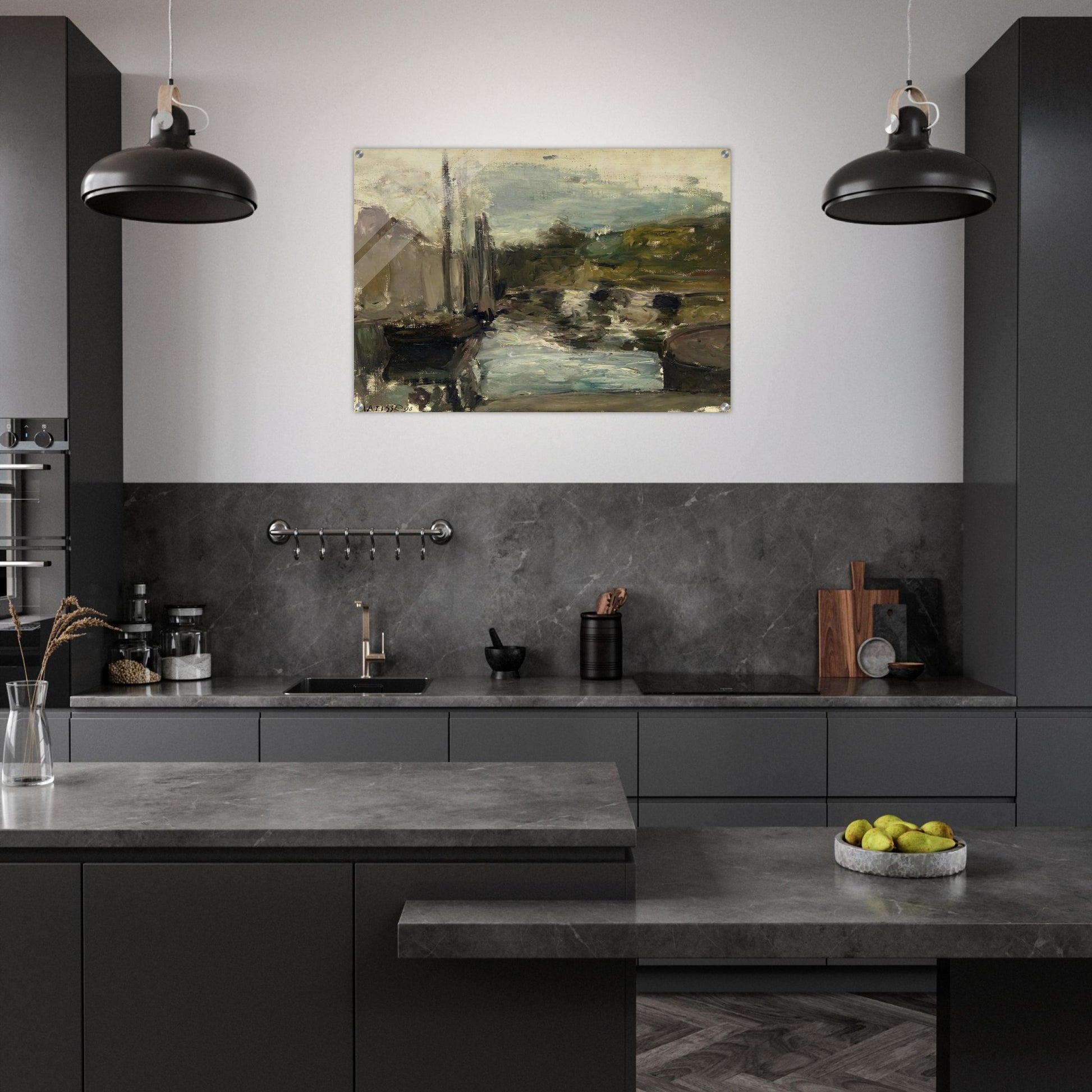 BRITTANY ALSO KNOWN AS BOAT 1896 - Henri Matisse Acrylic Print - 70x100 cm / 28x40″ inches | Henri Matisse Wall Art | Henri Matisse Prints