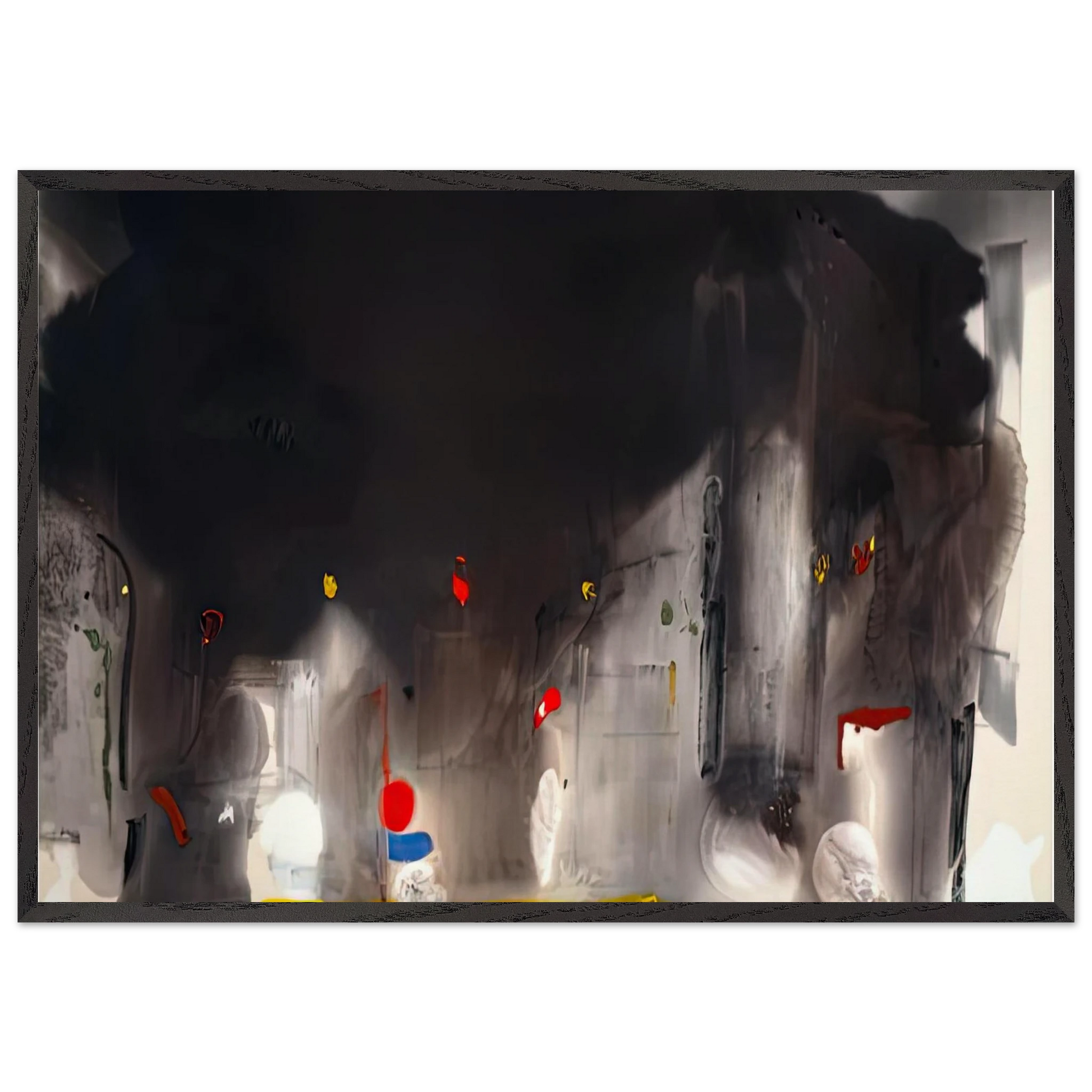 Casanova 1988- - Helen Frankenthaler Framed Art Print – Black Wooden Frame - Default Title - -Framed Art Print