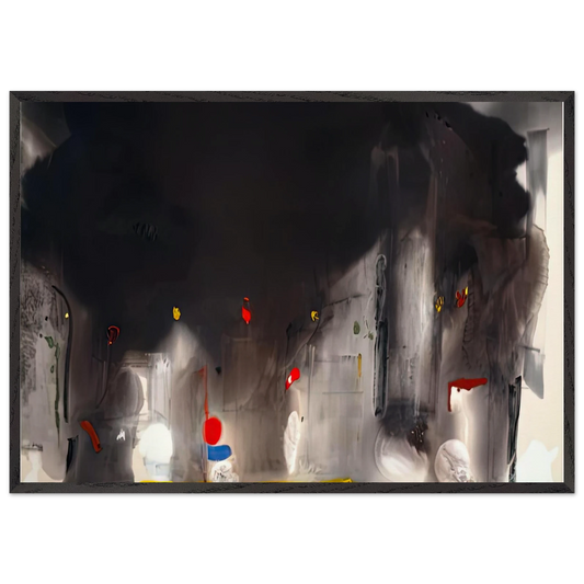 Casanova 1988- - Helen Frankenthaler Framed Art Print – Black Wooden Frame - Default Title - -Framed Art Print