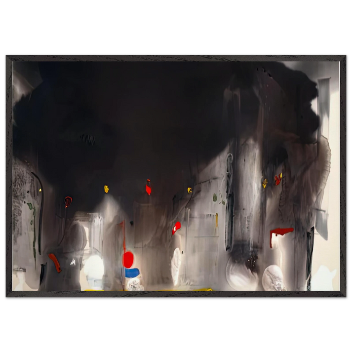 Casanova 1988- - Helen Frankenthaler 70x100 cm / 28x40 inches Framed Art Print – Black Wooden Frame