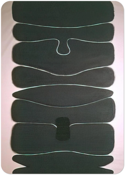 Apollo 1 Ascending Development - 1969 By Victor Pasmore Pack of 10 Post Cards | Victor Pasmore Post Cards | A6 (10.5 x 14.8 cm) - 4.1 x 5.8 inches