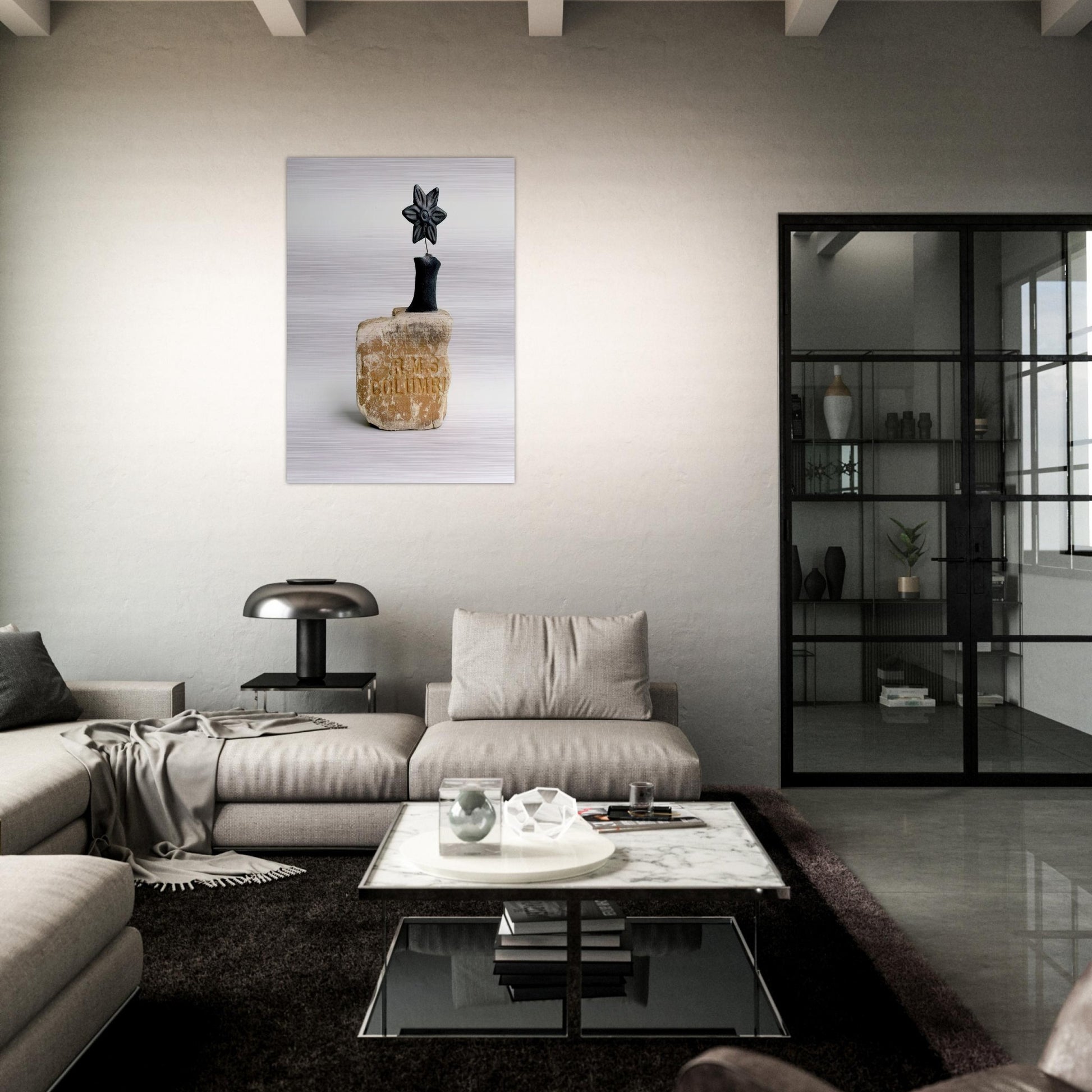 UNTITLED 1995 - Robert Rauschenberg Brushed Aluminum Print - 70x100 cm / 28x40 inches | Robert Rauschenberg Aluminum Print | Robert Rauschenberg Prints