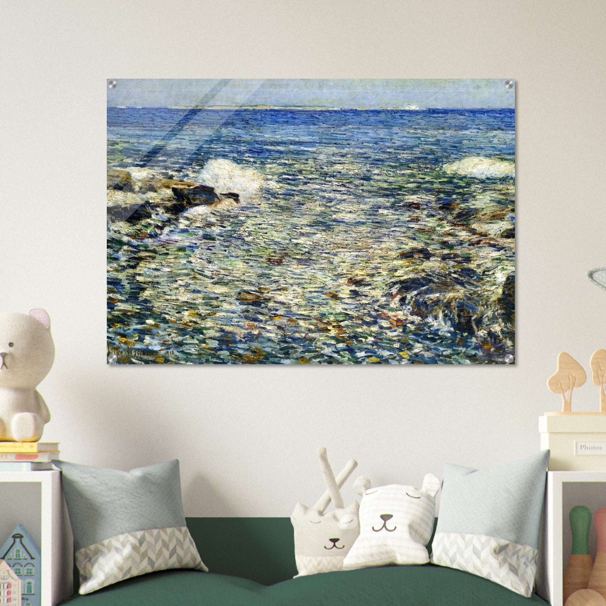 Surf, Isles of Shoals - Childe Hassam Acrylic Print - 70x100 cm / 28x40″ inches | Childe Hassam Wall Art | Childe Hassam Prints