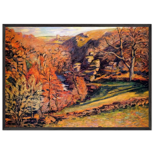 Madness Ravine Crozant - Armand Guillaumin Framed Art Print – Black Wooden Frame - Default Title - -Framed Art Print