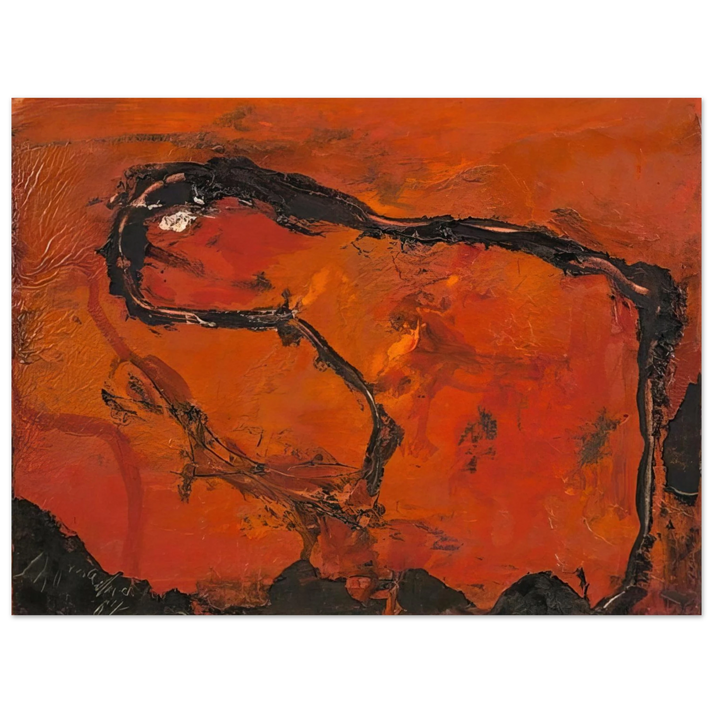 Emil Schumacher - Pega - 1964  75x100 cm / 30x40inches Fine Art Poster