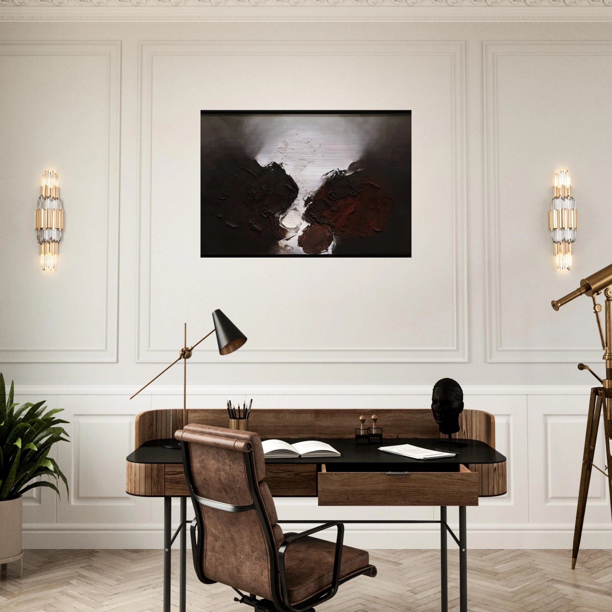 210 B 1960 - Luis Feito Brushed Aluminum Print - 70x100 cm / 28x40 inches | Luis Feito Aluminum Print | Luis Feito Prints