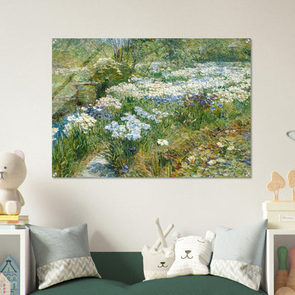 The Water Garden - Childe Hassam Acrylic Print - 70x100 cm / 28x40″ inches