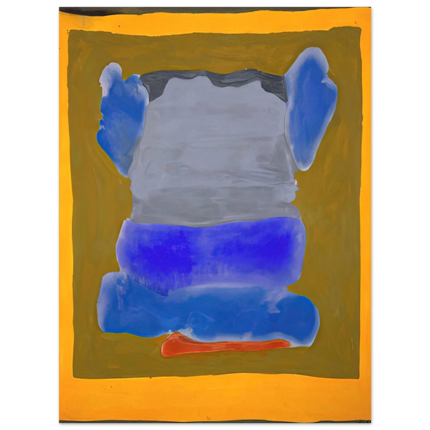 Helen Frankenthaler - Buddha s Court - 1964 Wall art - 40x50 cm / 16x20 inches - Premium Wooden Framed Poster With Fine Art Paper - Wood frame