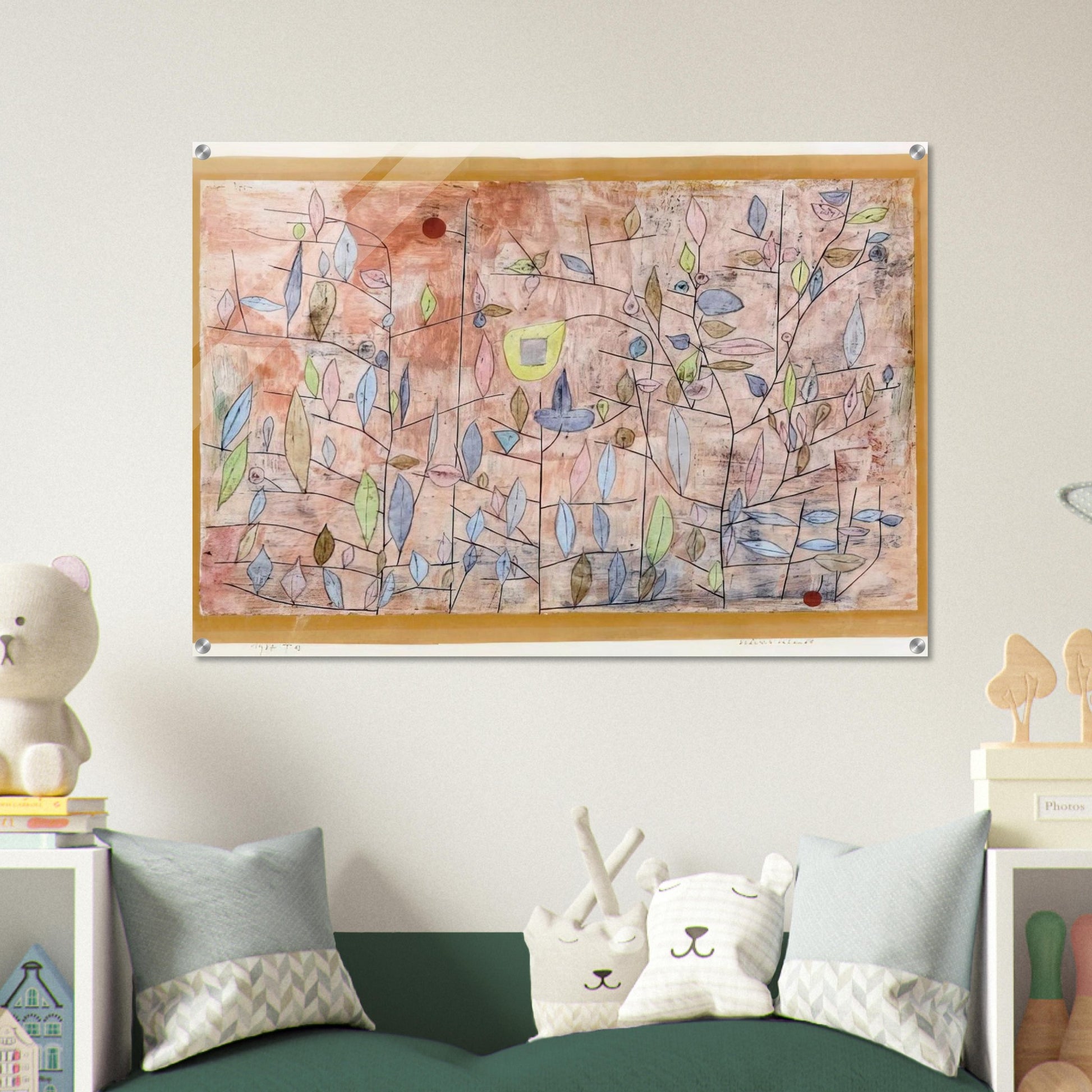 SPARSE FOLIAGE 1934 - Paul Klee Acrylic Print - 70x100 cm / 28x40″ inches | Paul Klee Wall Art | Paul Klee Prints