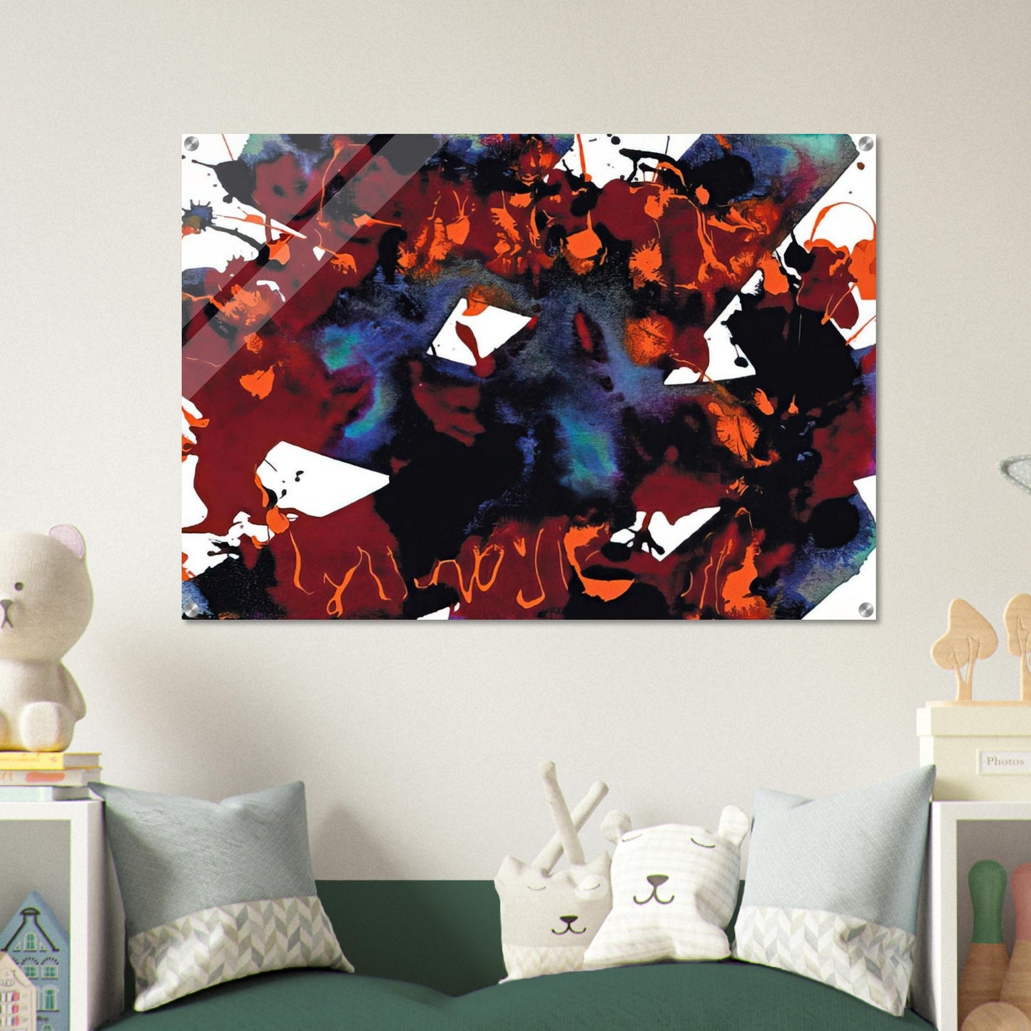 Untitled  SFP94-149  SFF 1819  - Sam Francis Acrylic Print - 70x100 cm / 28x40″ inches | Sam Francis Wall Art | Sam Francis Prints