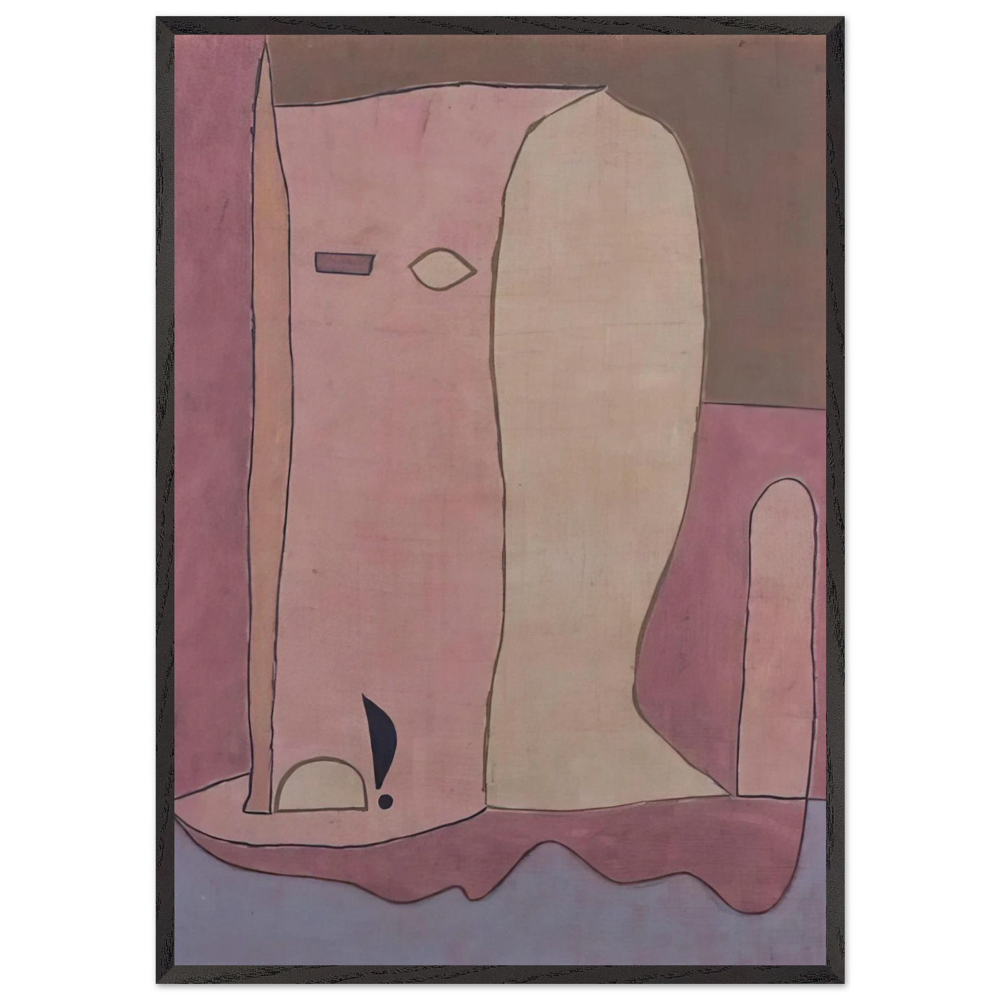 GARDEN FIGURE 1940 - Paul Klee Framed Art Print – Black Wooden Frame - Default Title - -Framed Art Print