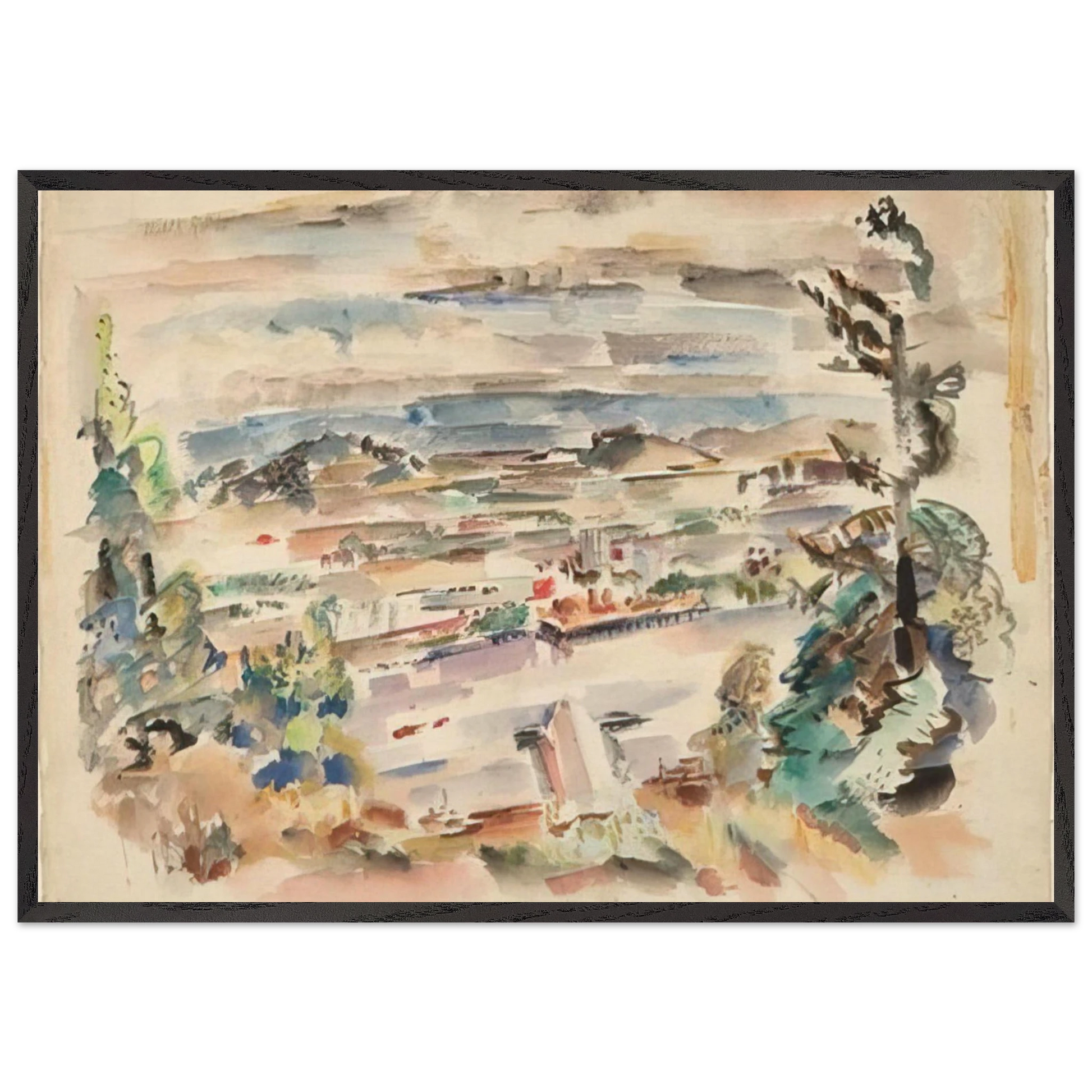 Untitled - 1929 - Mark Rothko Framed Art Print – Black Wooden Frame - Default Title - -Framed Art Print